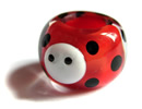 Ladybird dread bead